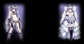 Anime couple black background purple - dark background free wallpaper