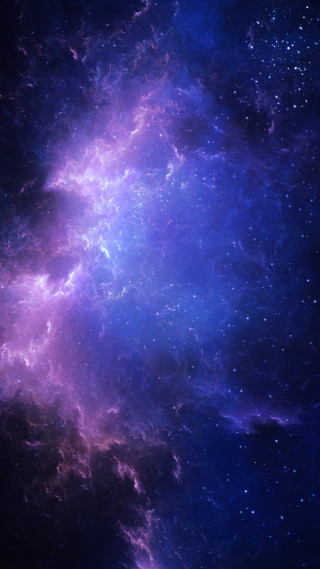 Purple blue space stars dusts - free space wallpaper for mobile
