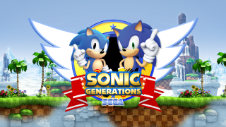 Sonic sonicgenerations logo screen palmtrees - sonic free wallpaper