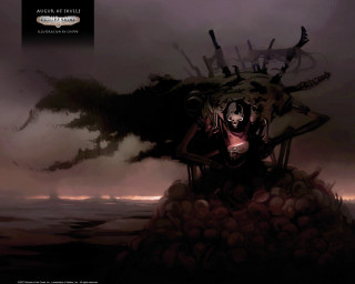 Creepy creature rocks moon dark - ben templesmith free wallpaper for desktop