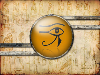 Egyptian eye hieroglyph background symbol - egyptian art free wallpaper