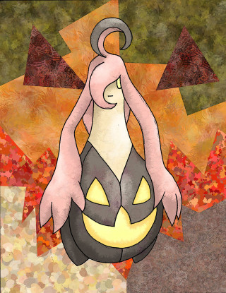 Cartoon character pumpkin leaves star - autumn free wallpaper for mobile