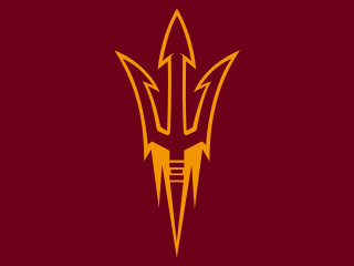 Arizona state logo maroon background - dark color free wallpaper