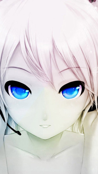 Girl blue eyes cat ears - blue eye free wallpaper for mobile