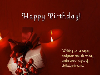 Birthday card candles present red - free holidays wallpaper