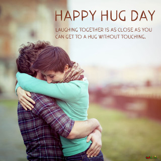 Happy hug day couple hugging - free holidays wallpaper for tablet