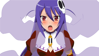 Cartoon character purple hair dress - purple hair free wallpaper