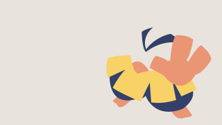 Stylized person yellow jacket blue - a yellow jacket free wallpaper