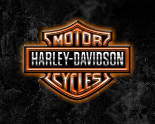 Harley davidson logo black background - allen tupper true free wallpaper for desktop