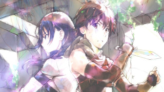 Anime characters standing wall tree - auto free wallpaper