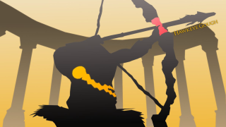 Silhouette man bow arrow hand - a bow and arrow free wallpaper
