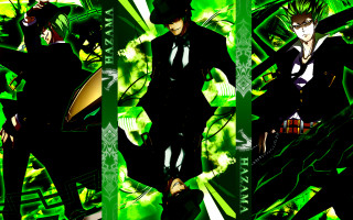 Man suit tie green background 6 - neodada free wallpaper