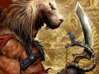 Man sword snake front of - chris rahn free wallpaper