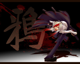 Anime character sword blood splatter - all free wallpaper for desktop