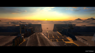 Sci fi desert sunset horizon - the desert free wallpaper