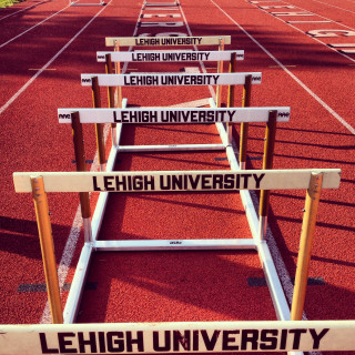 White black signs red track - a tilt shift photo free wallpaper for tablet