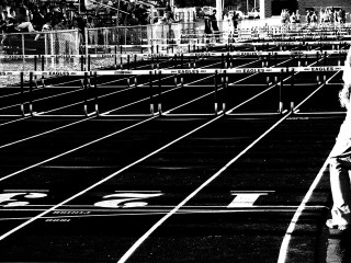 Man walking track racket crowd - allan brooks free wallpaper