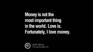 Love money quote black background - important free wallpaper
