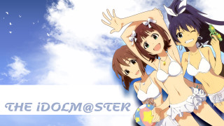 Girls bathing suits sky banner - a banner in the background free wallpaper
