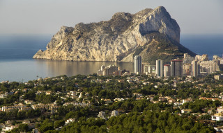 City mountain water bridge architecture - the far side free wallpaper