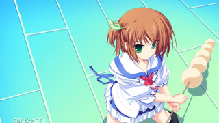 Anime girl bow tie scarf - kyoto animation free wallpaper