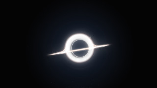 Black hole white ring space - christopher balaskas free wallpaper