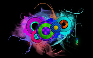 Colorful abstract background black design - a colorful abstract design free wallpaper