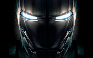 Robot face glowing eyes black - the eye free wallpaper