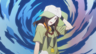 Girl green shirt white hat - a white hat free wallpaper