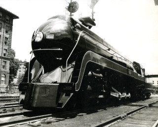 Train city tracks monochrome precisionism - the track free wallpaper