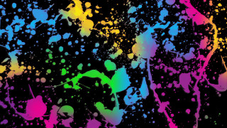 Colorful paint splatters black background 2 - graffiti paint free wallpaper