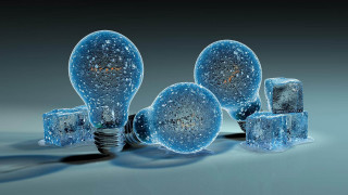 Light bulbs ice cubes earth - light bulb free wallpaper