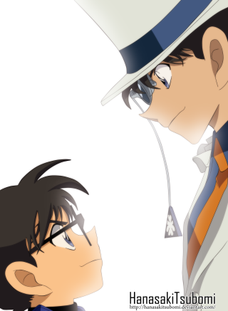 Man hat tie looking another - his neck free wallpaper