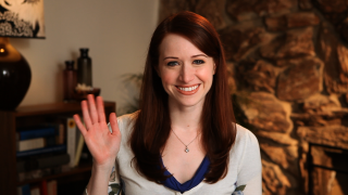 Smiling woman waving living room - smiling free wallpaper