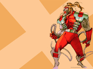 Man red suit metal arm - yusuke murata free wallpaper