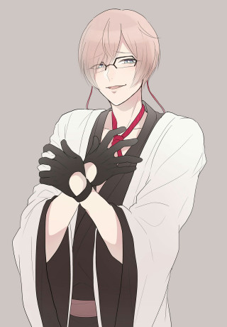 Person glasses white shirt black - their chest free wallpaper