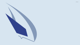 Blue sailboat white sail vector - a wireframe diagram free wallpaper