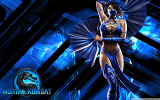 Woman blue bikini dragon arm - her arm and chest free wallpaper