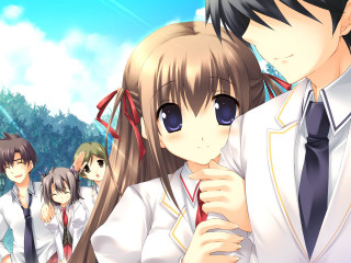 People trees sky clouds group - cloud and trees free wallpaper