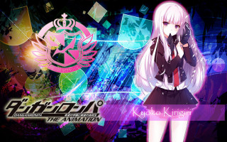 Anime whitehair blackdress gun purple - a black dress holding free wallpaper