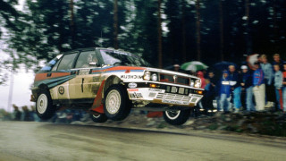 Car jumping hill dirt people - akseli gallenkallela free wallpaper