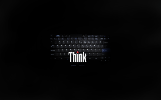 Black background think word red 3 - a red heart free wallpaper