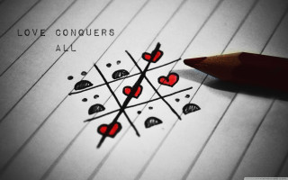 Pencil drawing hearts arrows paper - a pencil free wallpaper