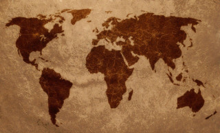 World map brown background border 4 - a brown border free wallpaper for desktop