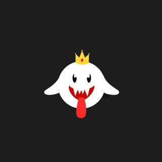 White ghost crown tongue sticking - a crown free wallpaper for tablet