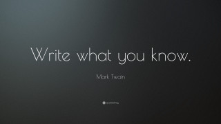 Write what you know mark - letterism free wallpaper