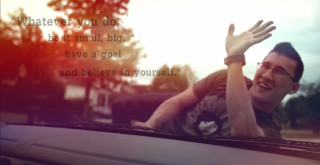 Man waving car window quote - realism free wallpaper for desktop
