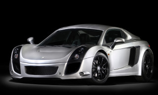 White sports car dark room 2 - ray free wallpaper for desktop