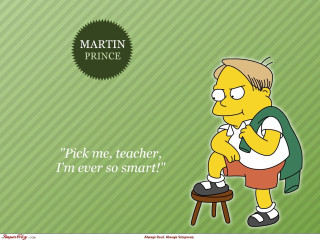 Cartoon character stool quote Simpsons - smart free wallpaper for desktop