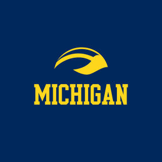 Michigan university logo blue background - vector art free wallpaper for tablet